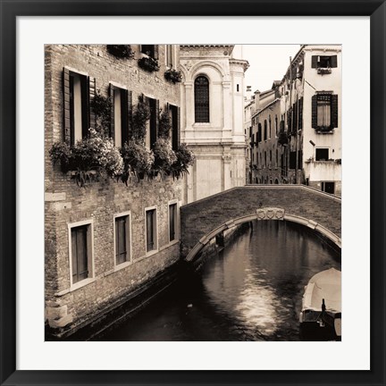 Framed Ponti di Venezia No. 2 Print