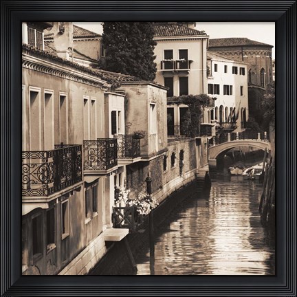 Framed Ponti di Venezia No. 4 Print