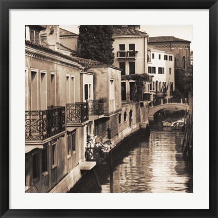 Framed Ponti di Venezia No. 4 Print