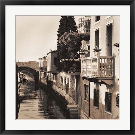 Framed Ponti di Venezia No. 5 Print