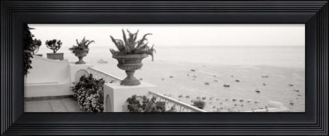 Framed Positano Terrazza Vista Print