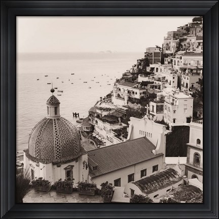 Framed Positano Vista Print