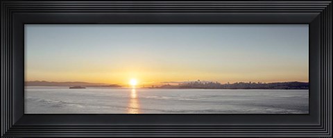 Framed Sunrise Vista on the Bay Print