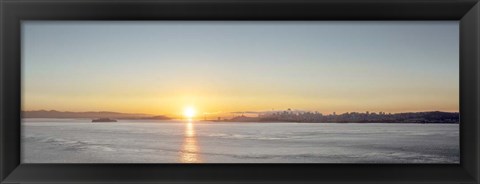 Framed Sunrise Vista on the Bay Print