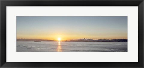Framed Sunrise Vista on the Bay Print