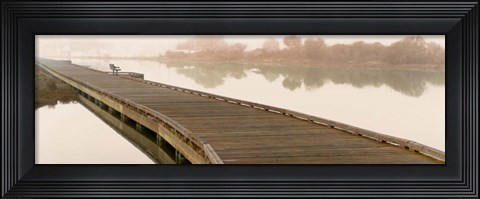 Framed Tranquil Pier Print