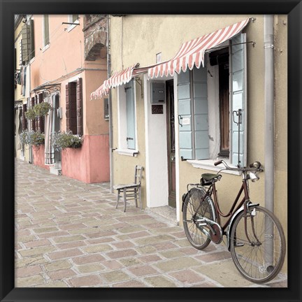 Framed Venetian Bicycle Print