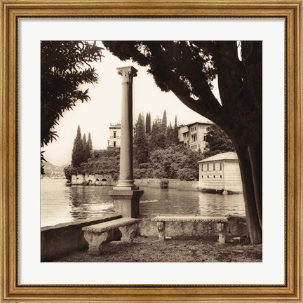 Framed Villa Contarini, Lecco Print