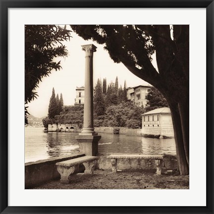 Framed Villa Contarini, Lecco Print