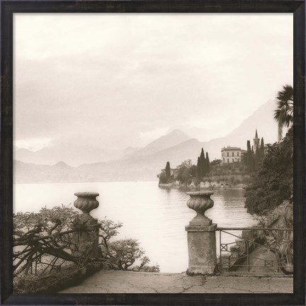 Framed Villa Monastero, Lago di Como Print