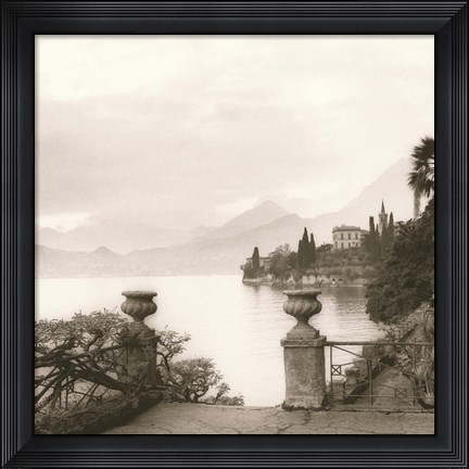 Framed Villa Monastero, Lago di Como Print
