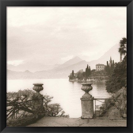 Framed Villa Monastero, Lago di Como Print