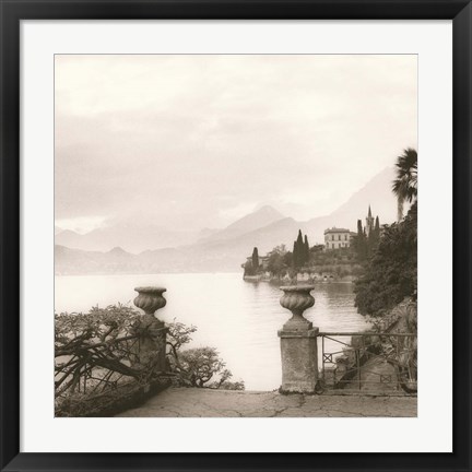 Framed Villa Monastero, Lago di Como Print