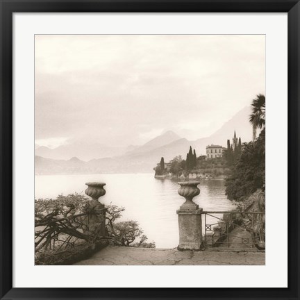 Framed Villa Monastero, Lago di Como Print