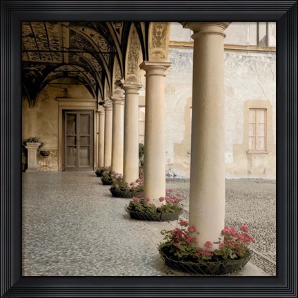 Framed Villa Portico No. 1 Print