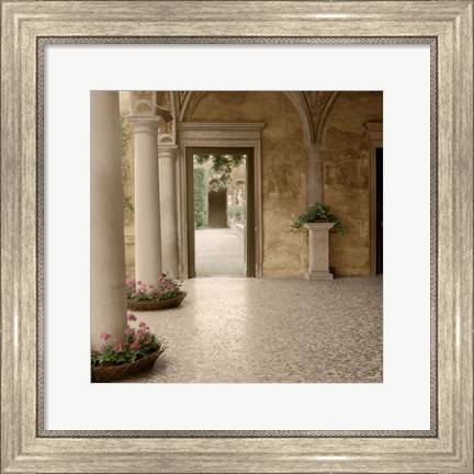 Framed Villa Portico No. 2 Print