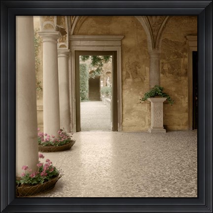 Framed Villa Portico No. 2 Print