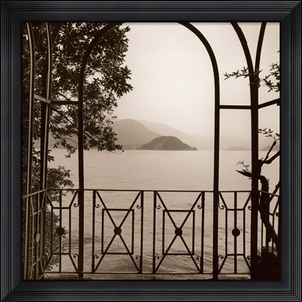Framed Vista di Lago No. 1 Print