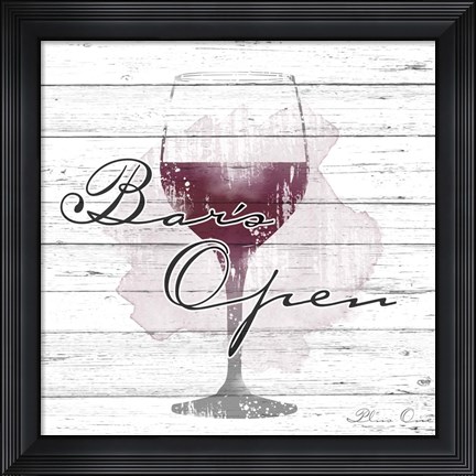 Framed Bars Open Print