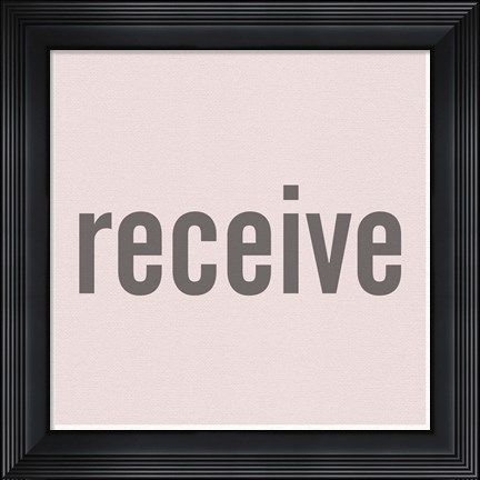 Framed Pink Recieve Print