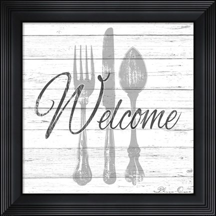Framed Welcome Print