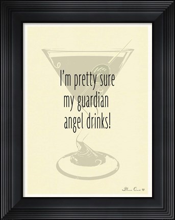 Framed Guardian Angel Drinks Print
