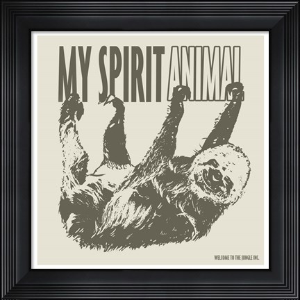 Framed Sloth Print