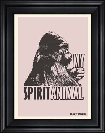 Framed Spirit Animal Gorilla Print