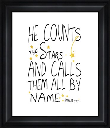 Framed He Counts His Stars Print