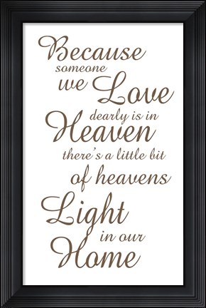 Framed Heaven Print