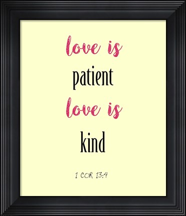 Framed Love Is Print