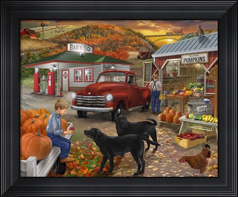 Framed Roadside Stand Print