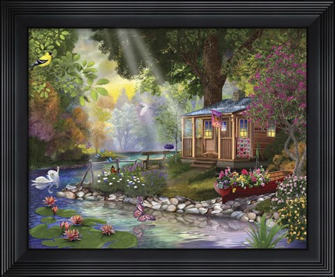 Framed Butterfly Lake Print