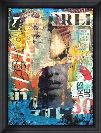Framed Collage Head Print