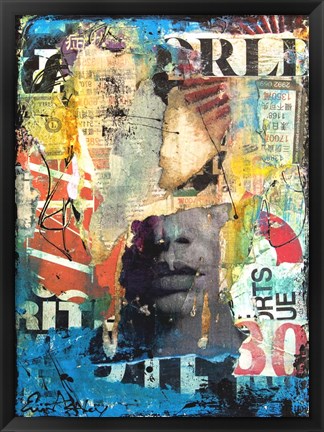 Framed Collage Head Print