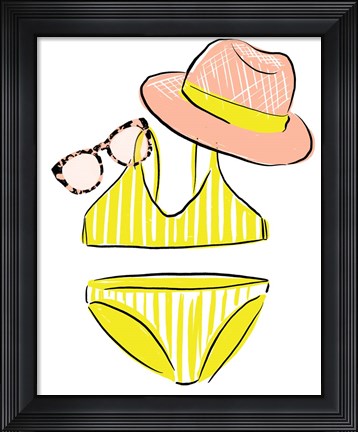 Framed Soak up the Sun I Print