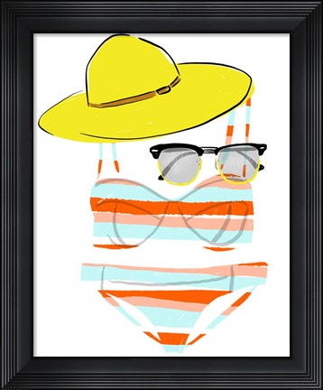 Framed Soak up the Sun III Print