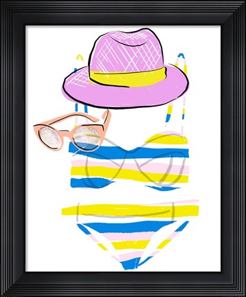 Framed Soak up the Sun IV Print