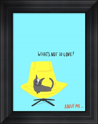 Framed Mod Cats I Print