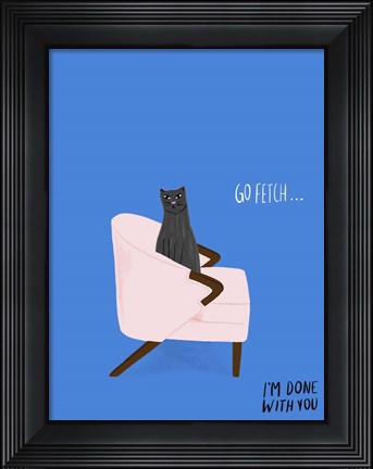 Framed Mod Cats II Print