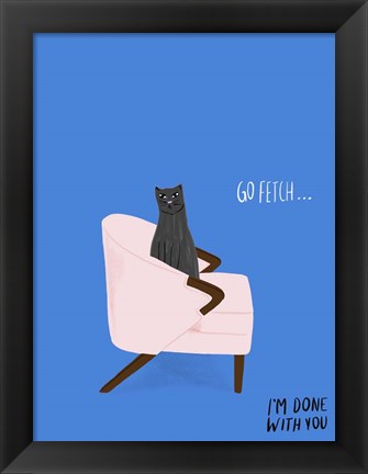 Framed Mod Cats II Print