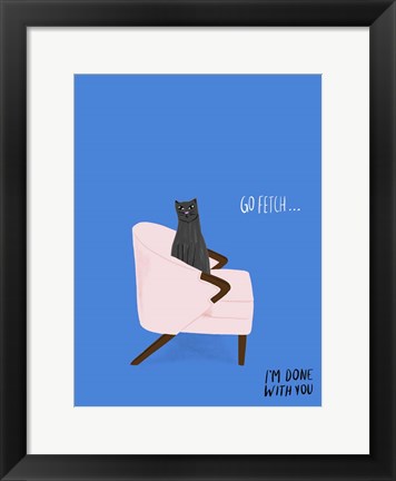 Framed Mod Cats II Print