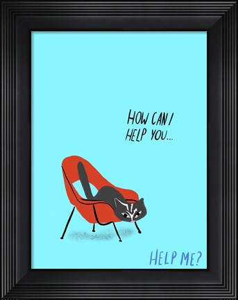 Framed Mod Cats III Print