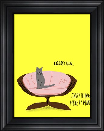 Framed Mod Cats V Print