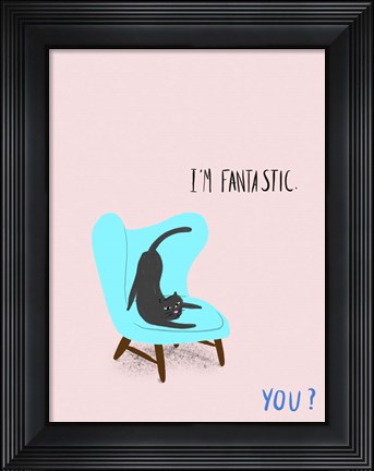 Framed Mod Cats VI Print