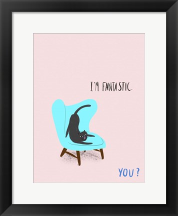 Framed Mod Cats VI Print