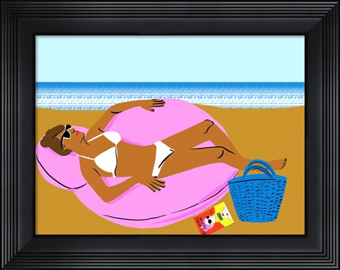 Framed Beachy Keen I Print