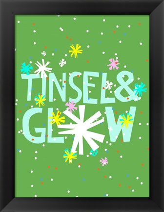 Framed Merry &amp; Bright I Print