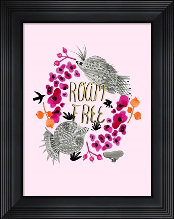 Framed Roam Free I Print