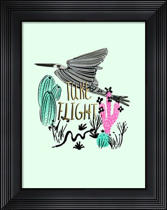 Framed Roam Free II Print